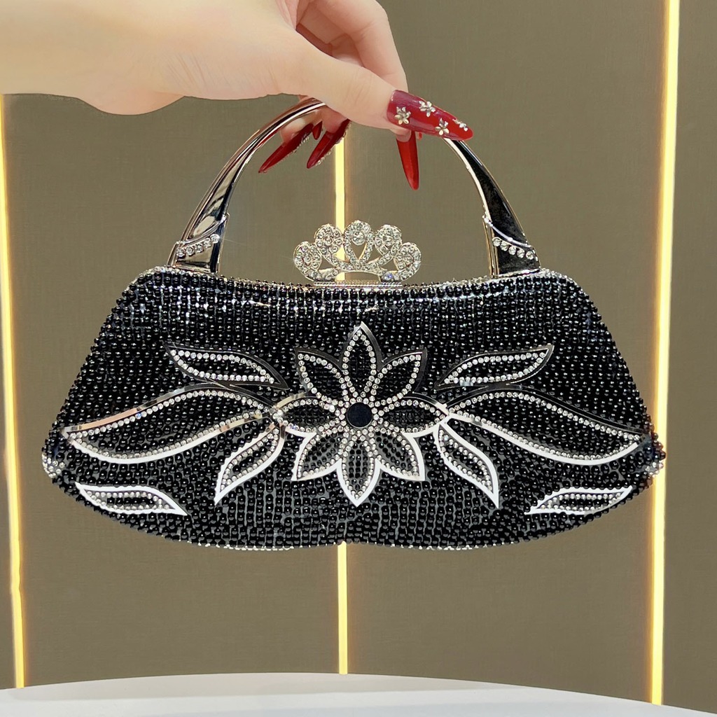 Structured Handbag Top Handle - Evening Clutch Bag Structured Banquet Handbag