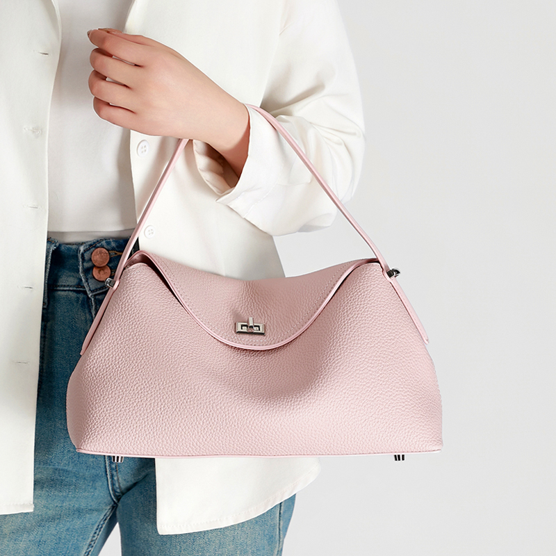 Luxury Bags Storage - Women's Genuine Leather Handbag Fashionable Retro