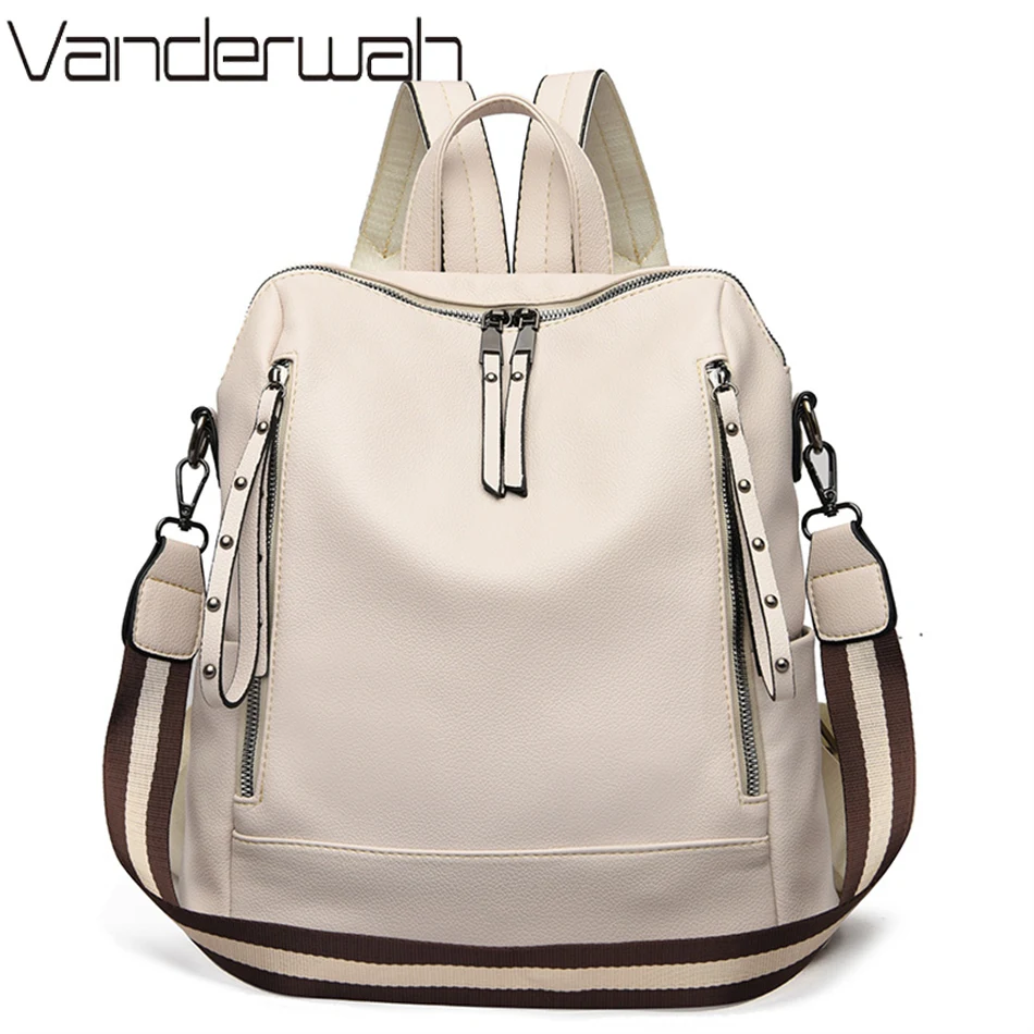 Luxury Bags Storage - Brand Luxury Backpacks Soft Leather Waterproof