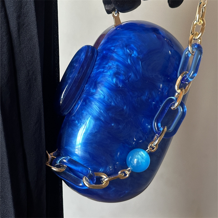 Luxury Bags Blue - Luxury fashion Klein blue marble pattern