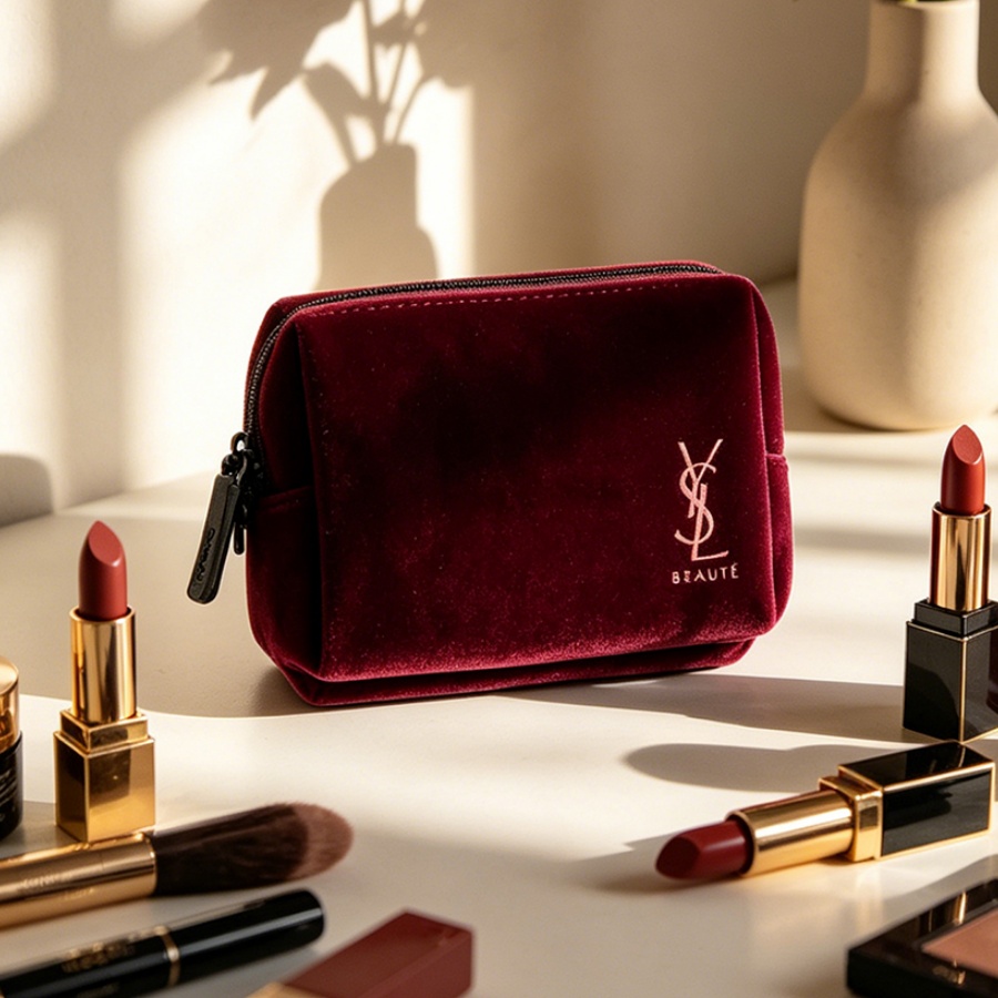 Luxury Designer Bags Ysl - YSL’s Bag Wine Red Velvet Mini