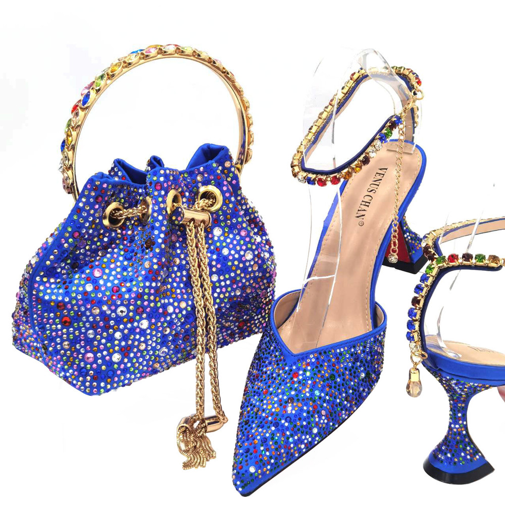 Luxury Bags Blue - 2024 Italian Design Luxury Women's Pointed