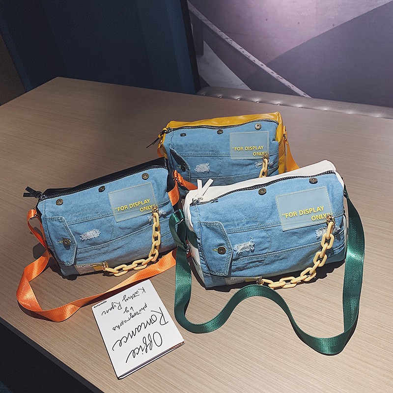 Fashion Denim Women Shoulder B - огляд і ціна Luxury Bags Blue