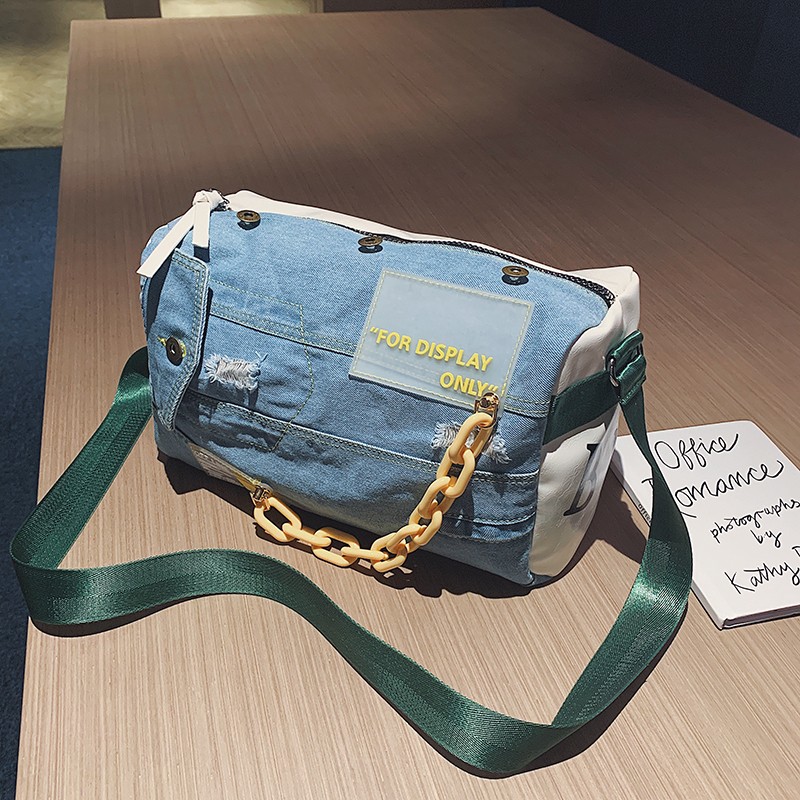 Fashion Denim Women Shoulder B - огляд і ціна Luxury Bags Blue