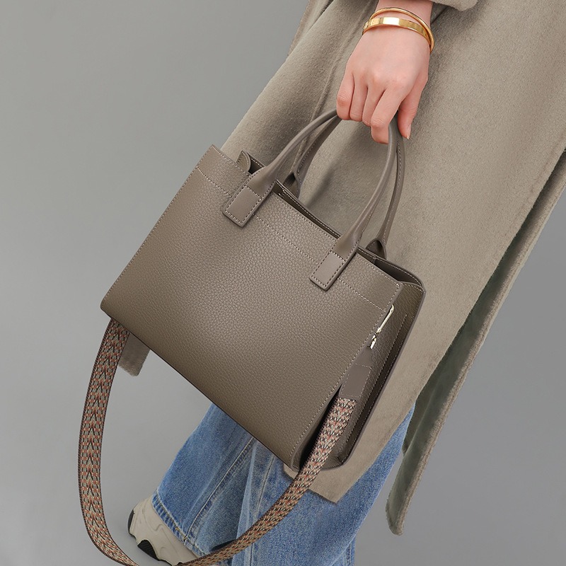Genuine Leather Satchel Bag fo - огляд і ціна Structured Handbag Top Handle