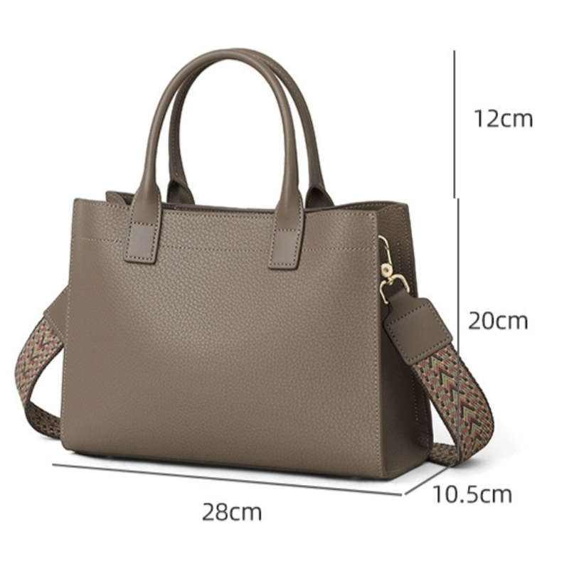 Genuine Leather Satchel Bag fo - огляд і ціна Structured Handbag Top Handle