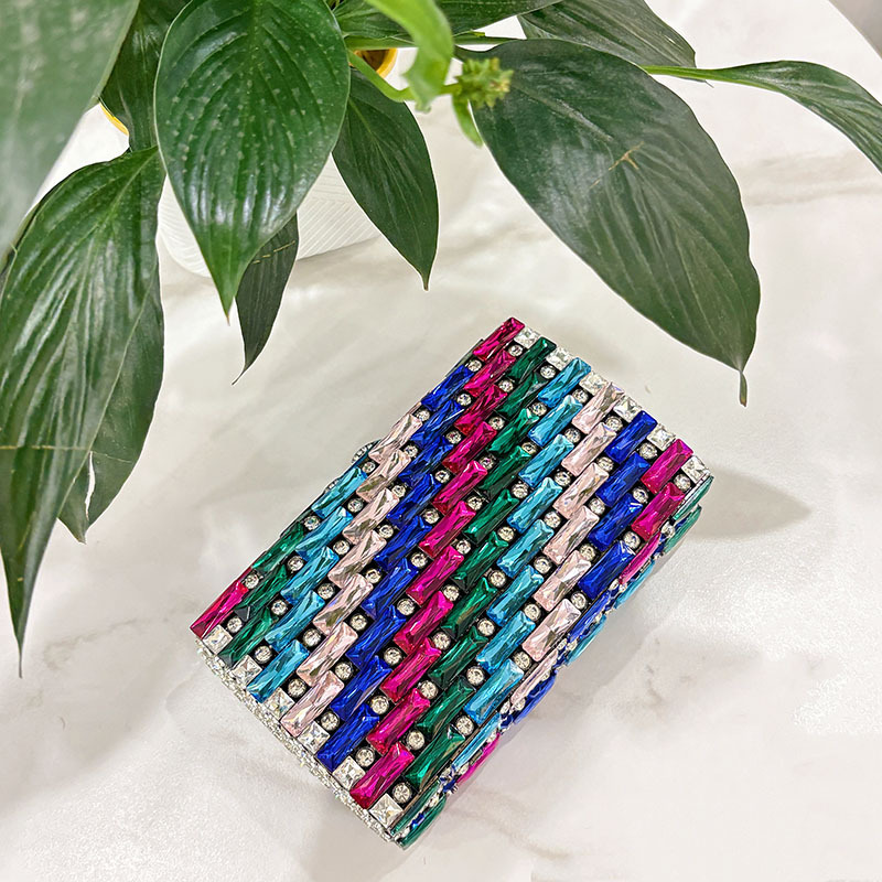 Female Blue Rhinestone Evening - огляд і ціна Luxury Bags Blue