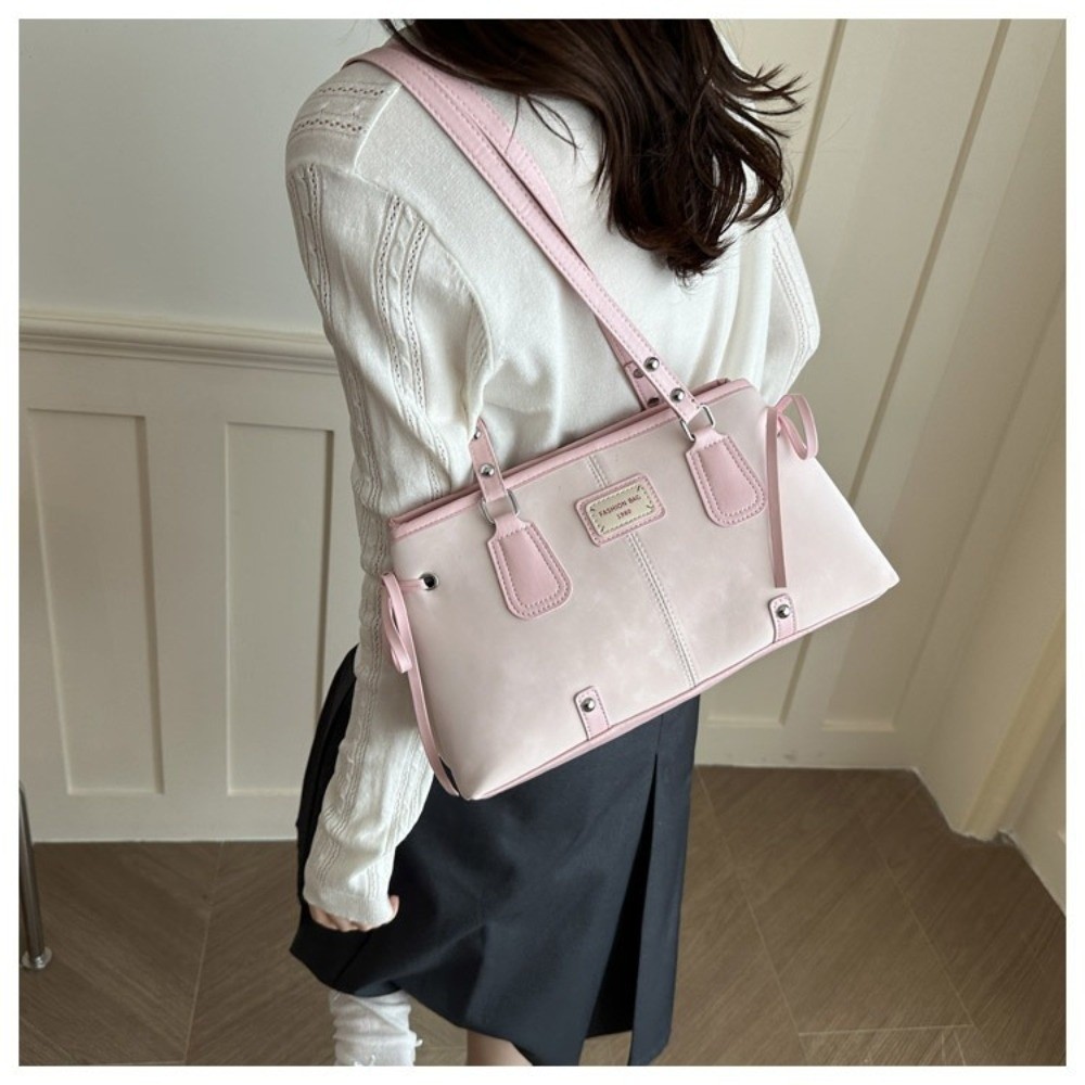 Minimalist Faux Leather Tote B - огляд і ціна Structured Handbag Top Handle