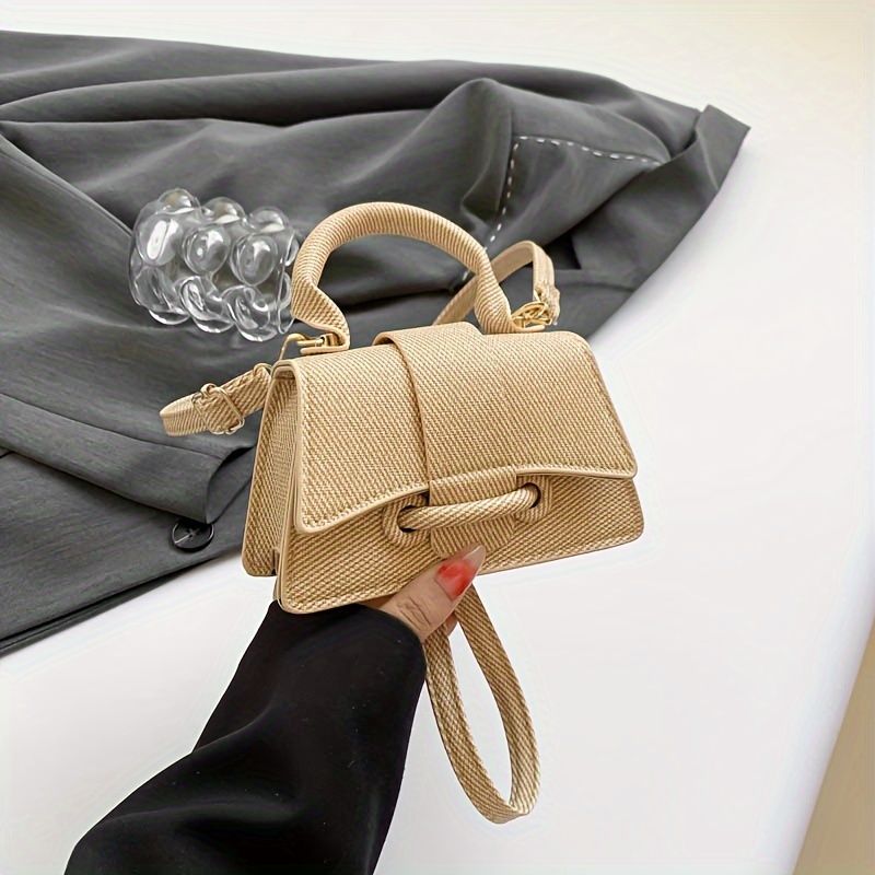 Women's Fashion Woven Mini Han - огляд і ціна Structured Handbag Top Handle