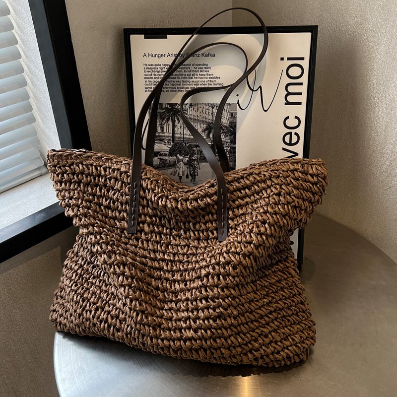 Straw Woven Tote Bags Casual L - огляд і ціна Luxury Bags Big