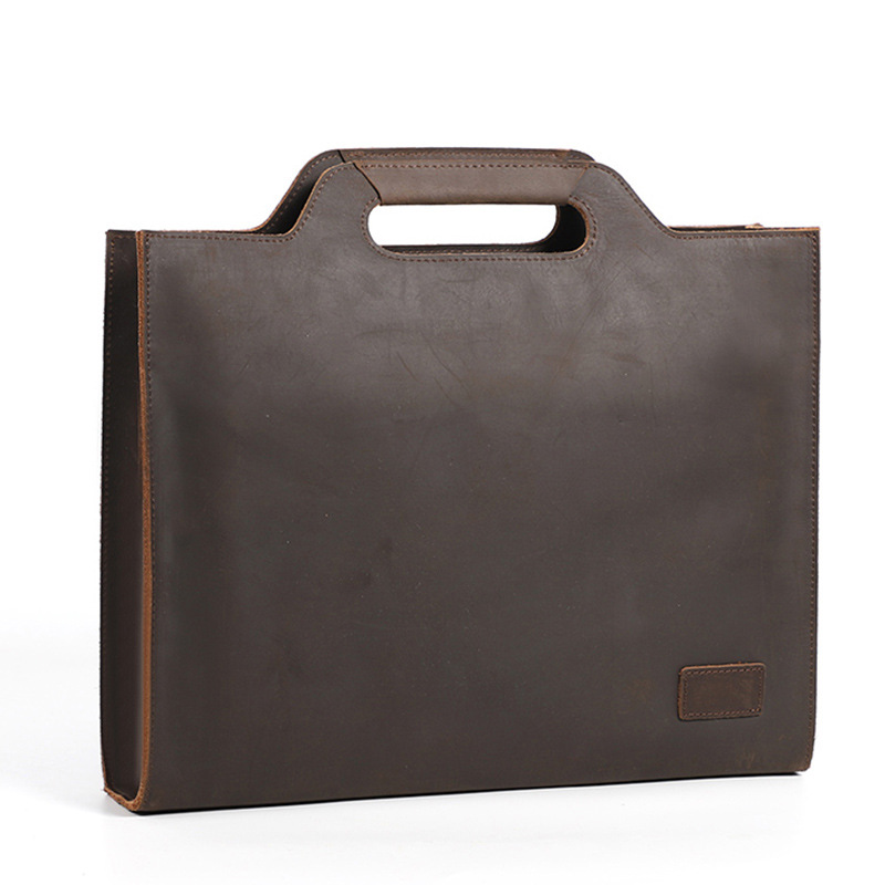Newsbirds Thick Leather Black  - огляд і ціна Briefcase Leather Slim