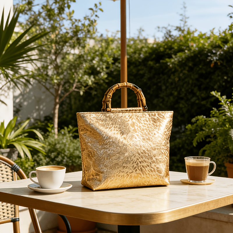 Light luxury metallic gold jac - огляд і ціна Luxury Bags Big