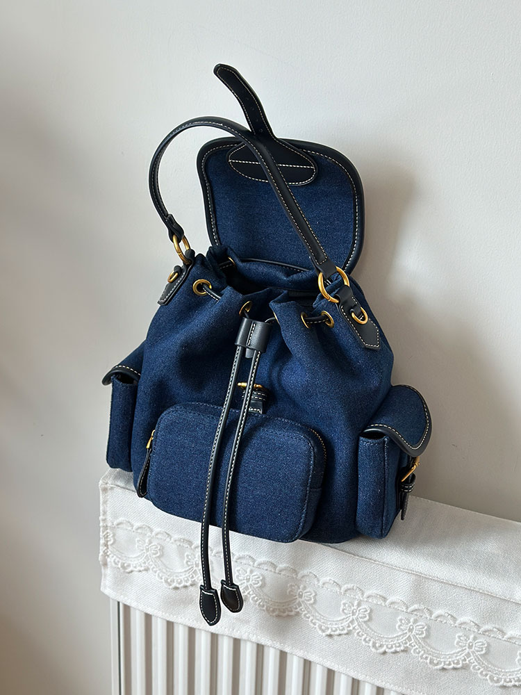Denim Blue Women's Backpack 20 - огляд і ціна Luxury Bags Blue
