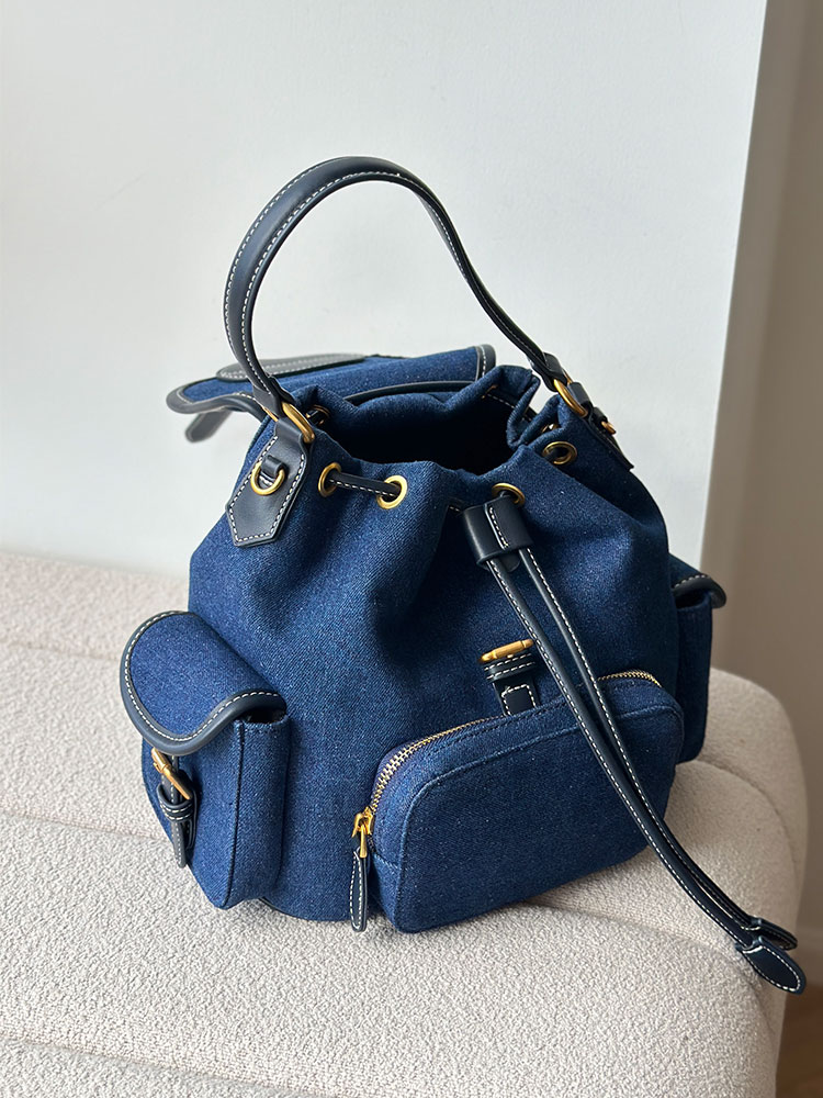 Denim Blue Women's Backpack 20 - огляд і ціна Luxury Bags Blue
