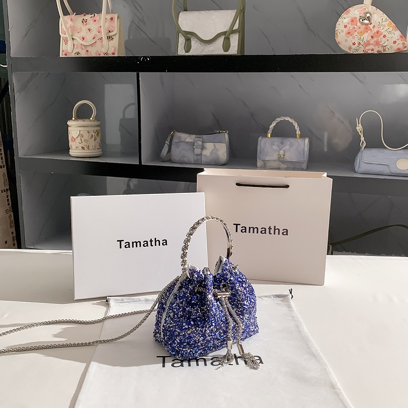 Luxury Blue Stones Bucket Bag  - огляд і ціна Luxury Bags Blue