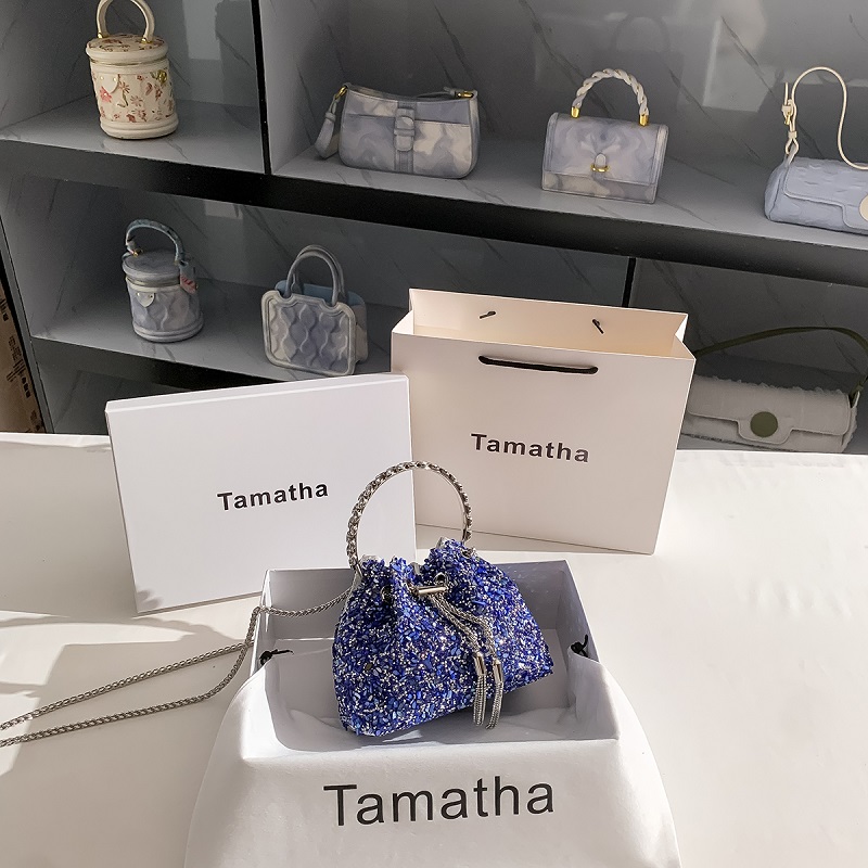 Luxury Blue Stones Bucket Bag  - огляд і ціна Luxury Bags Blue