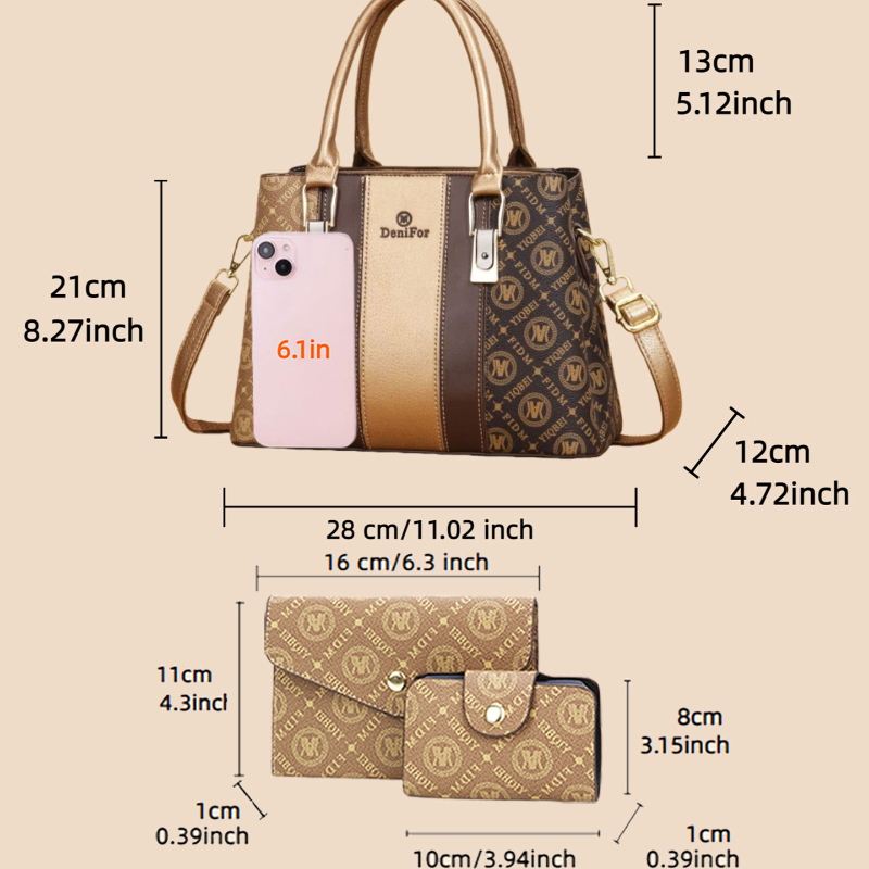 3-piece set of women's handbag - огляд і ціна Luxury Bags