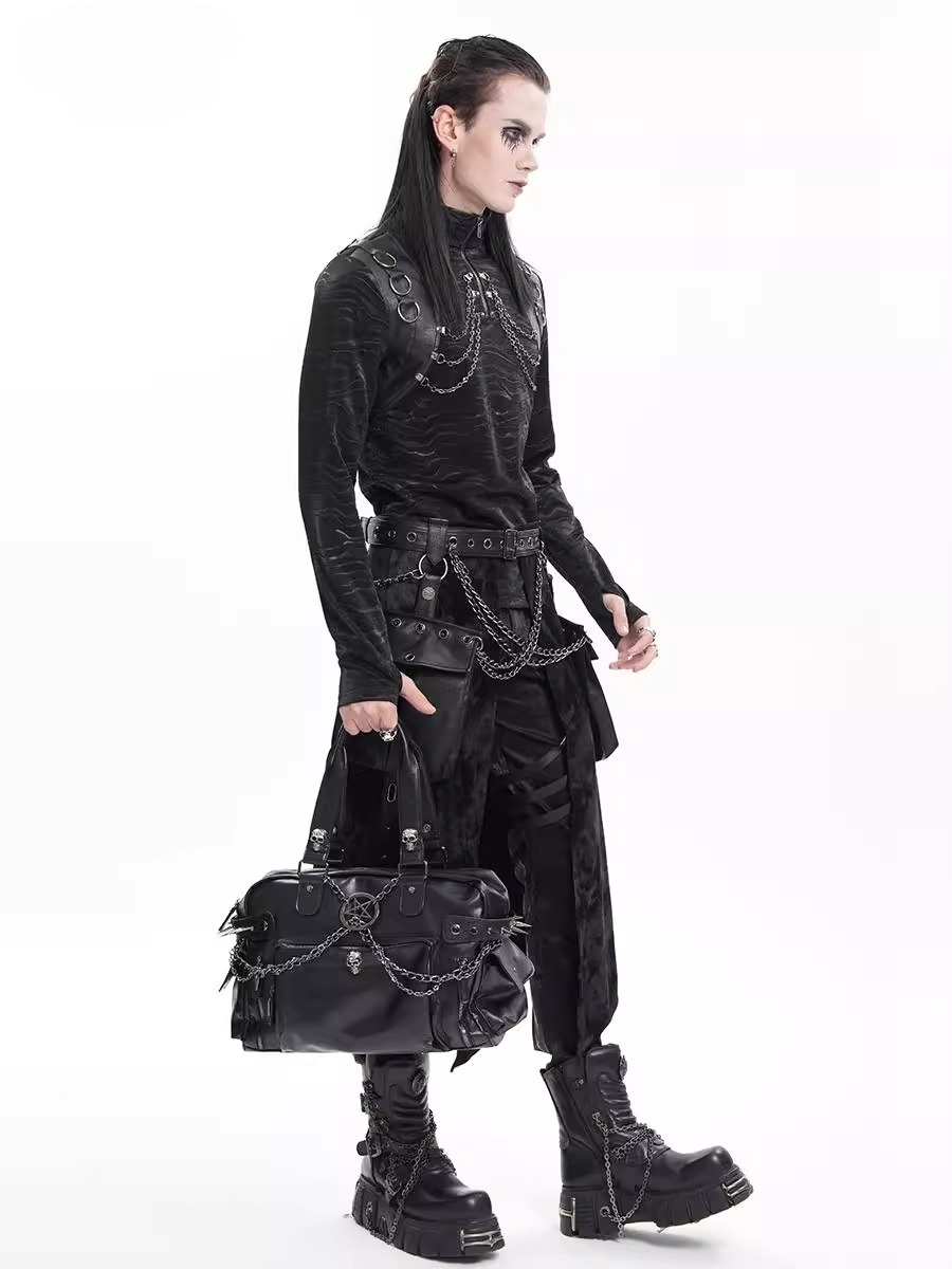 Fashion Black Zipper Skull Des - огляд і ціна Luxury Bags Big