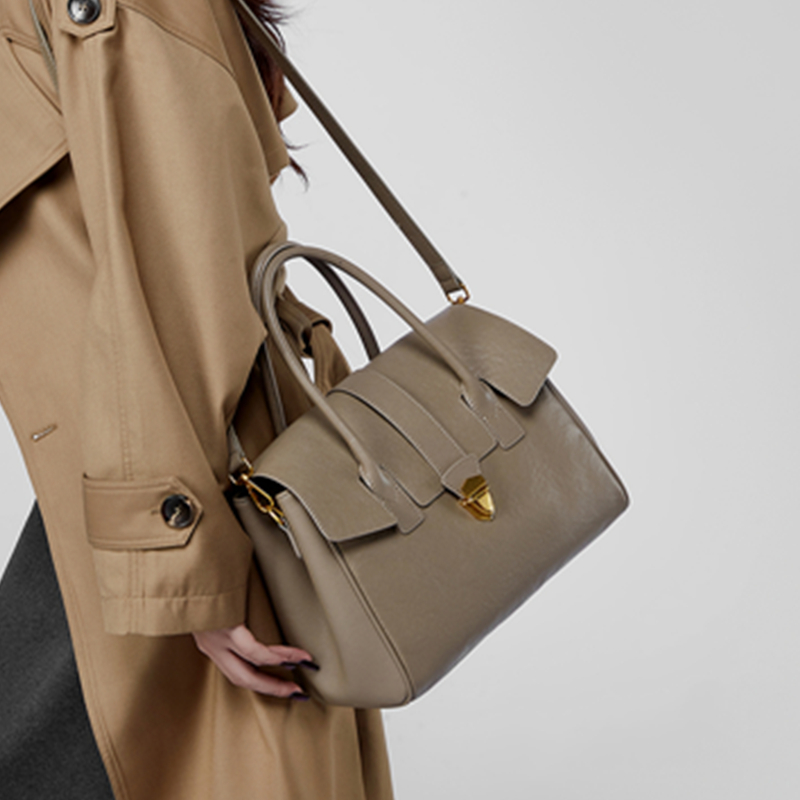 BURMINSA Genuine Leather Top H - огляд і ціна Structured Handbag Top Handle