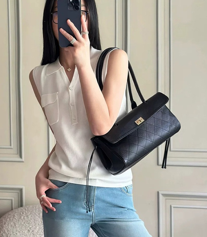 CLAREGQI  2026 New Genuine Lea - огляд і ціна Structured Handbag Top Handle